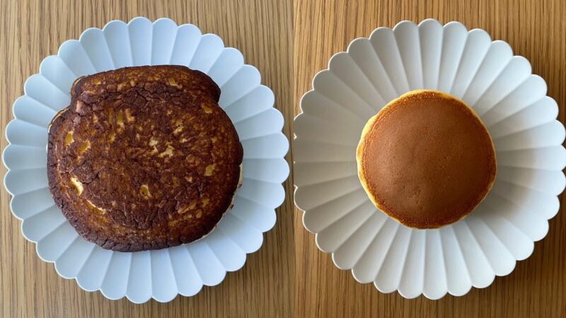 亀十「白あん どら焼」
通常のどら焼きとのサイズ比較